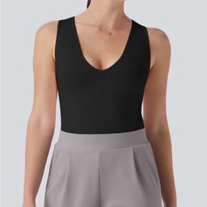 One form Seamless Flow V Neck Sleeveless work Shape wear Womens Tank Bodysuit